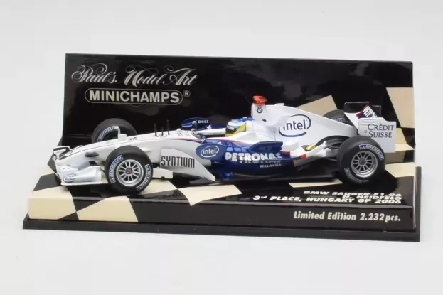 Minichamps Bmw F1 Sauber F1.06 N 16 1st Podium Hungarian Gp 2006 N.heidfeld 1:43 400060116